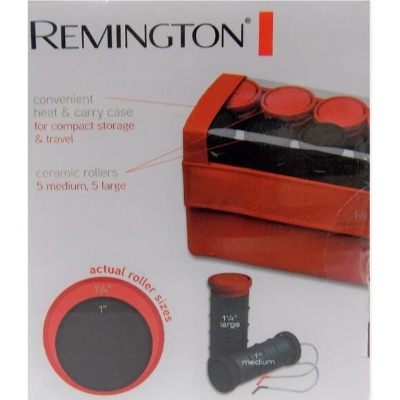 TWO Remington H-1015 Compact Ceramic Ionic Hot Rollers Curlers Compact Sets -GUC - Picture 11 of 13